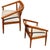 Mid-Century "Declaration" Oak Arm Chairs by Kipp Stewart for Drexel, Pair For Sale - Image 4 of 11