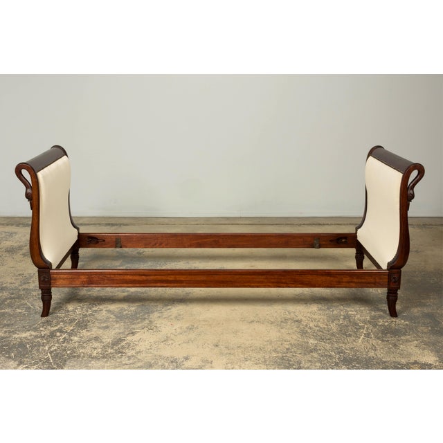 Early 19th Century French Empire Swan Neck Mahogany Daybed, Paris For Sale - Image 17 of 17