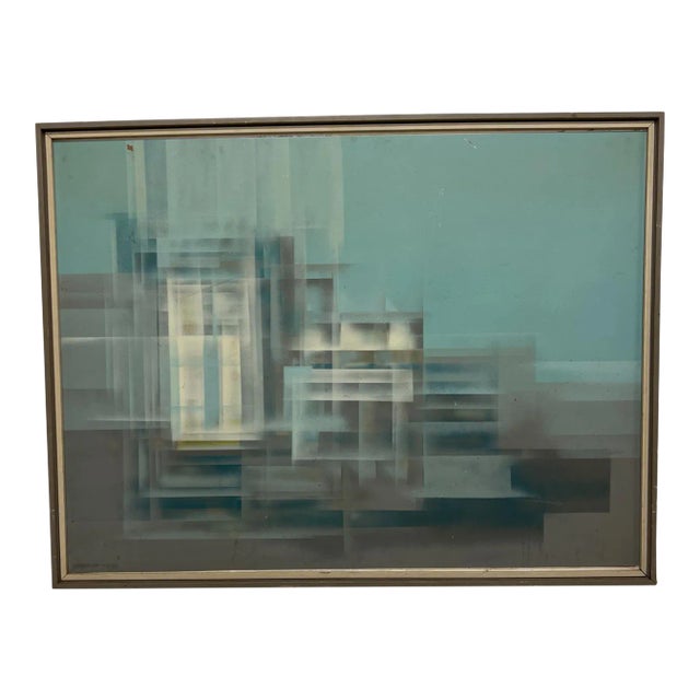 1961 Eugene Kloszewski Reflective Mirage Abstract Art For Sale