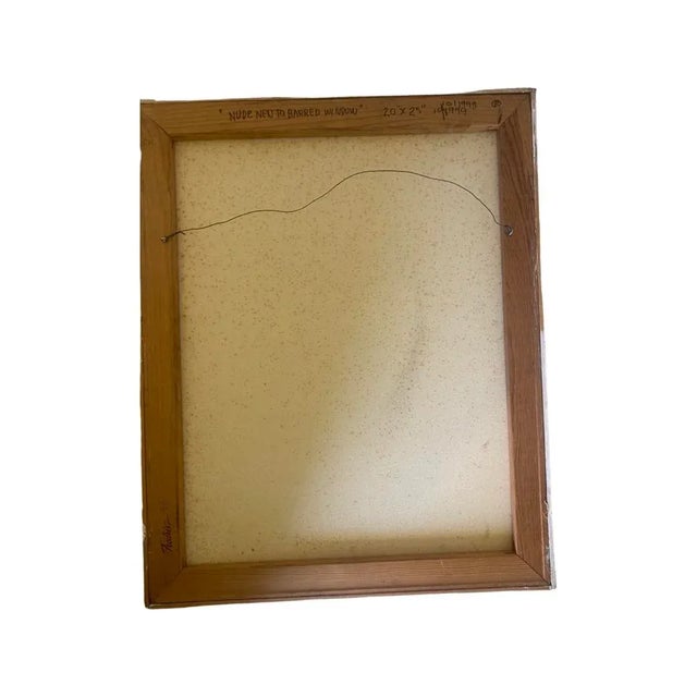 Textile Vintage Expressionist Figural Nude Painting, Anthony Ferrara, Circa 1999 For Sale - Image 7 of 9