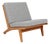 GE-370 Lounge Chair with Oak Frame and Hallingdal Wool by Hans J. Wegner for GETAMA, Denmark, 1960s For Sale
