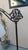 Antique Victorian Cast Iron Bridge Floor Lamp — Milk Glass Cloche For Sale - Image 4 of 5