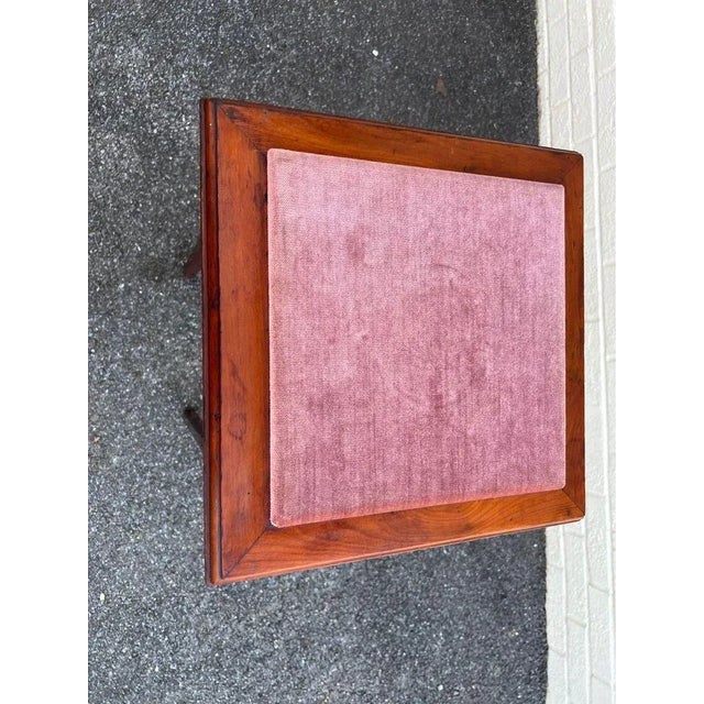 Brown Antique Art Nouveau Style Mahogany Stick and Ball Side Table or Plant Stand. For Sale - Image 8 of 10