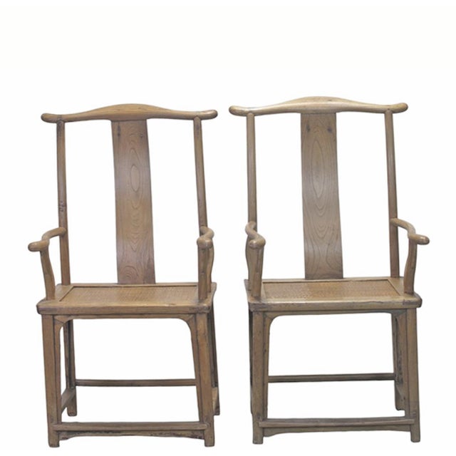 Pair of Antique Official's Hat Armchairs For Sale