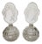Czech Perfume Bottles Flacon Stopper Dresser Vanity Pair For Sale