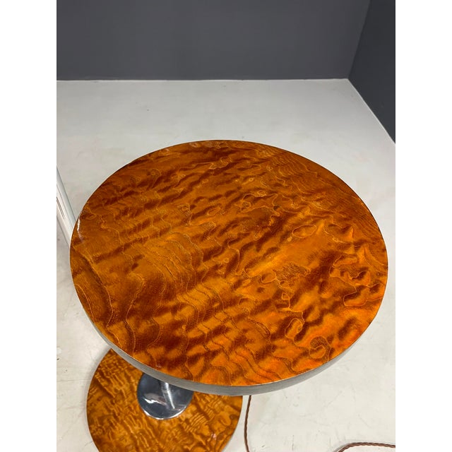 Bauhaus Floor Lamp with Integrated Table by R. Slezák, Czechoslovakia, 1920s For Sale - Image 9 of 11