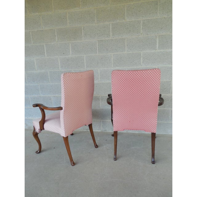 Late 20th Century Hickory Chair Fireside Arm Chairs - a Pair For Sale - Image 5 of 11