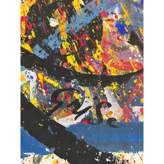 Large Double-Sided Abstract Expressionist Painting Signed Hendrik Grise For Sale In Denver - Image 6 of 8