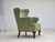 Scandinavian Armchair in Green Furniture Velour and Oak Wood Legs, 1960s For Sale - Image 18 of 18
