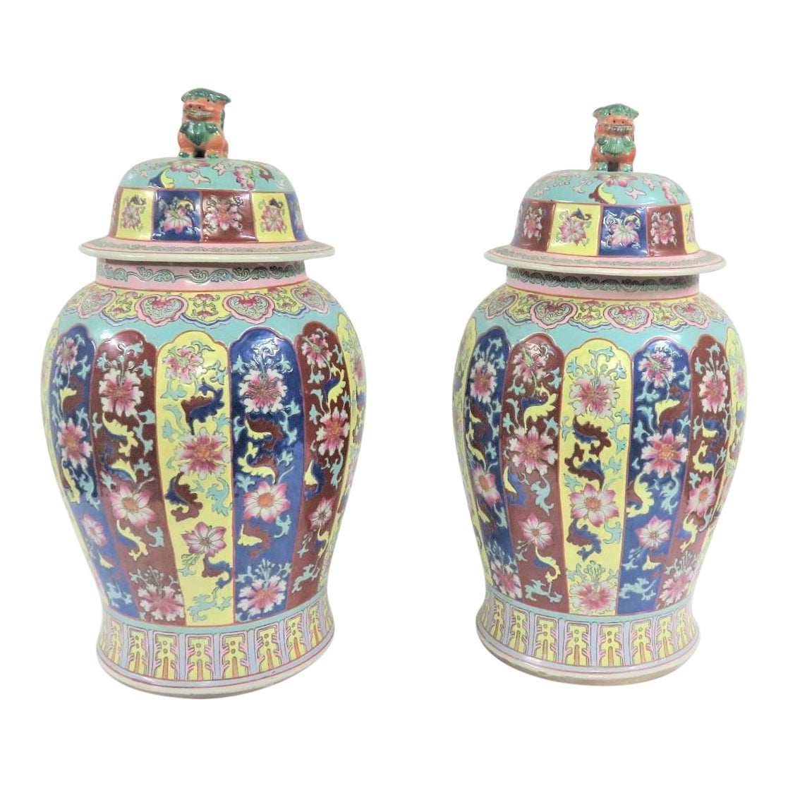 Chinese Porcelain Urns a Pair Chairish