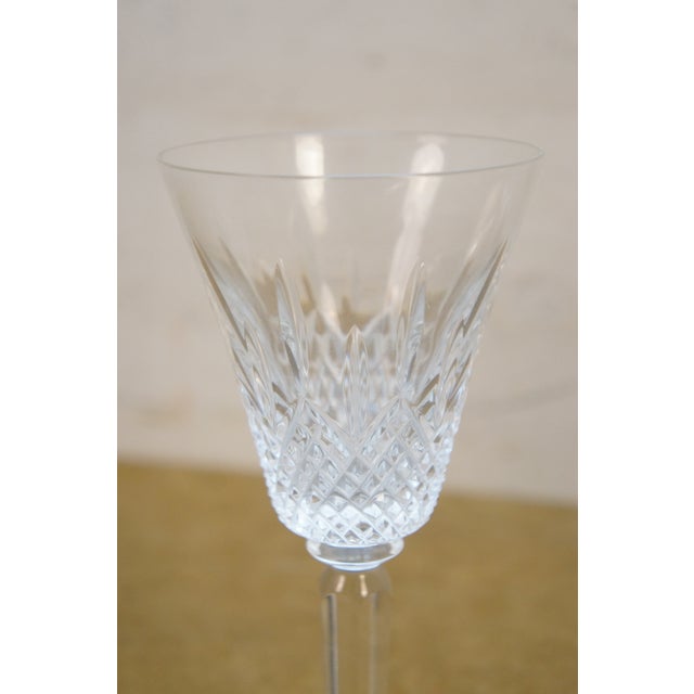 Late 20th Century Lenox Masterpiece Diamond Cut Crystal Wine & Champagne Stemware Glasses - Set of 8 For Sale - Image 12 of 16