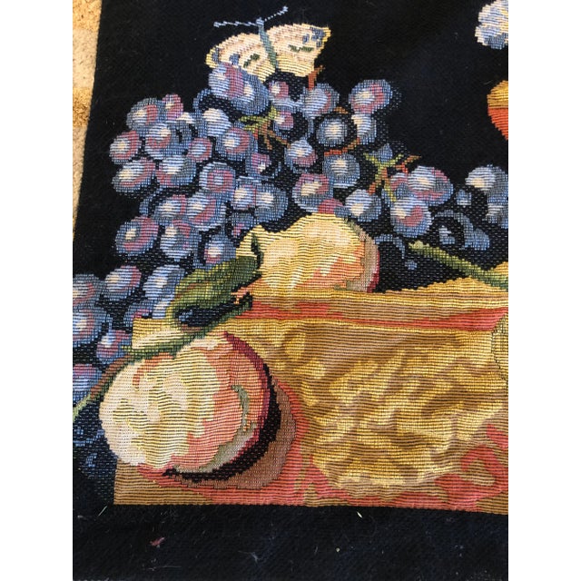 1940s Large Vintage Hanging French Tapestry Wall Art For Sale - Image 5 of 11