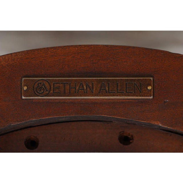 Ethan Allen Sweetheart Shape Shield Back Armchair For Sale - Image 11 of 12