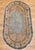 Antique Art Deco Chinese Area Rug, Wool on Cotton, Floral Design, Oval 3' x 5' For Sale - Image 9 of 9