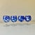 Late 20th Century Late 20th Century Blue Tortoiseshell Wine Goblets - Set of Four For Sale - Image 5 of 5