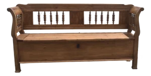 Pine and Oak Storage Bench or Settle