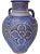 Blue Vase W/ Andalusian Motif For Sale - Image 4 of 11