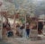 Ransome Gillet Holdredge -Market Scene at the Old Village-19th Century Oil Painting For Sale In Los Angeles - Image 6 of 13