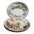 French Tole Plates, "Le Monde Renversé", Set of 6 For Sale