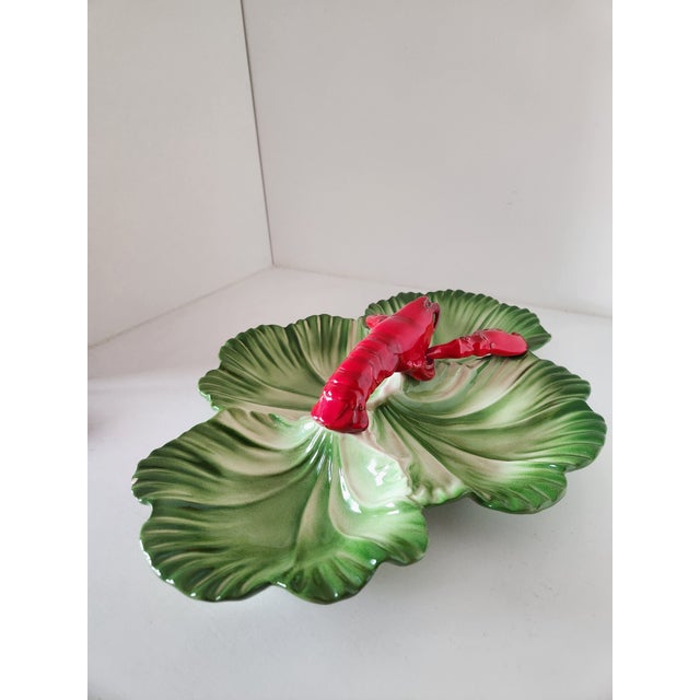 1940s Brad Keeler Lobster Cabbage Dish For Sale - Image 4 of 11