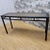 Black Vintage Shanxi Province Black Lacquer Wicker Rattan Table For Sale - Image 8 of 10