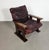 Brown Brutalist Upholstered Wood Armchair, 1960s For Sale - Image 8 of 18