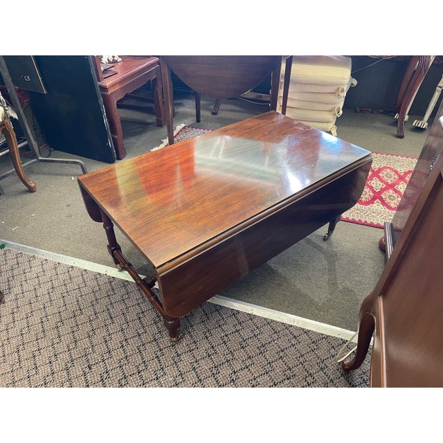 Baker Furniture Drop Leaf Table Coffee Table Chairish