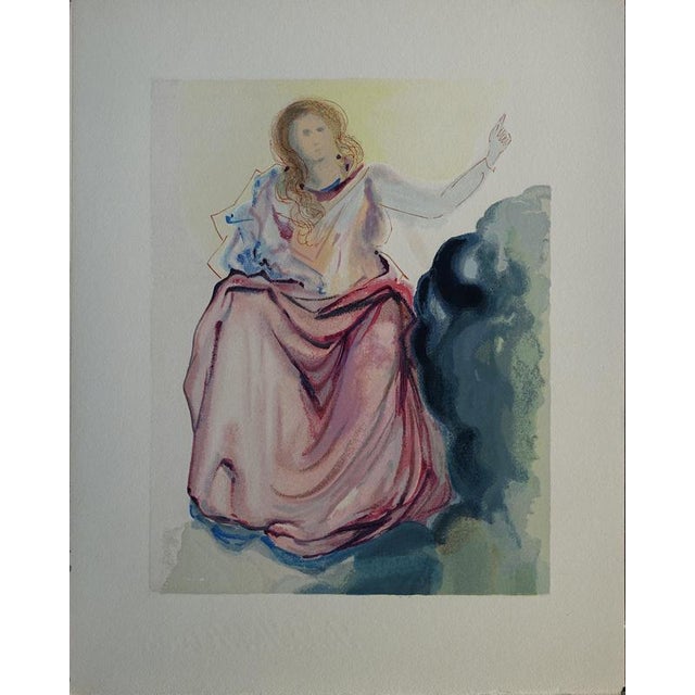 Salvador Dali, Beatrice, Woodcut For Sale - Image 6 of 6