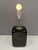 1980s Kubus Olive Green Glass Table Lamp by Per Lütken for Holmegaard, 1976 For Sale - Image 5 of 17