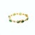 Early 20th Century Natural Emerald and Diamond Bracelet in 18k Yellow Gold For Sale - Image 4 of 7