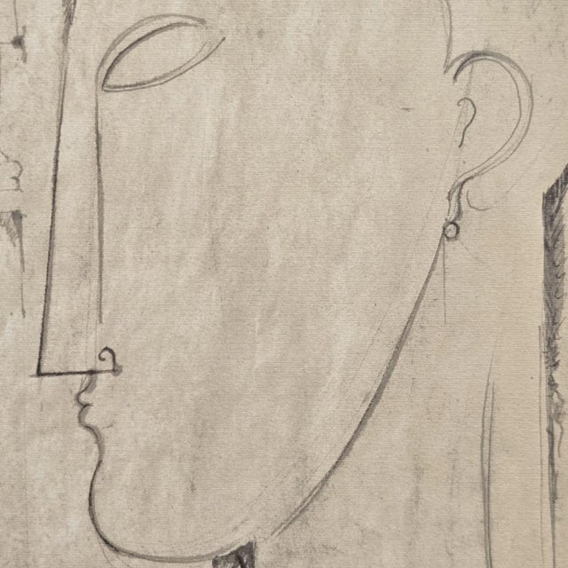 A. Modigliani, Testa di Cariatide, Lithograph For Sale - Image 4 of 7