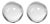 4.5-Inch Diameter Jacy Crystal Glass Balls, Set of 2 For Sale