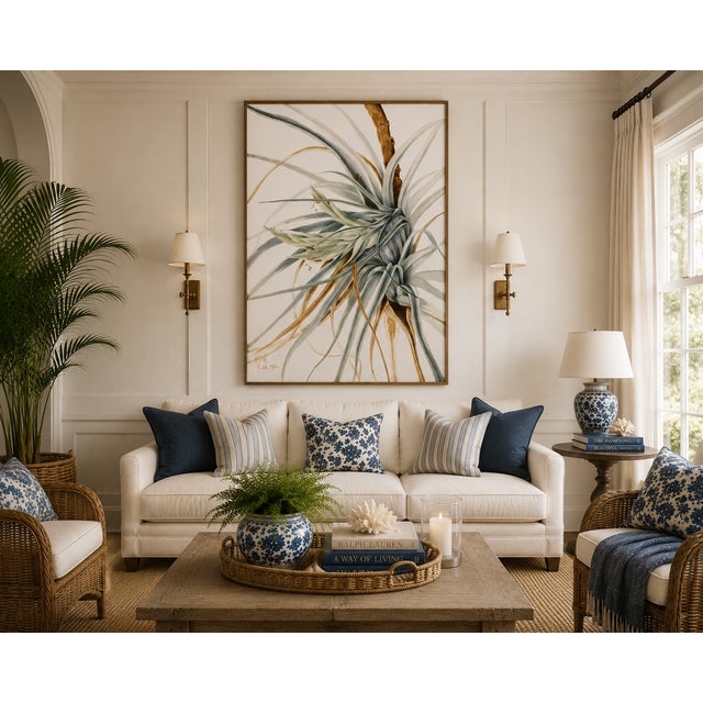 Wild Pineapple, Vintage Botanical Art Print Reproduction, 40" X 60" For Sale - Image 4 of 9