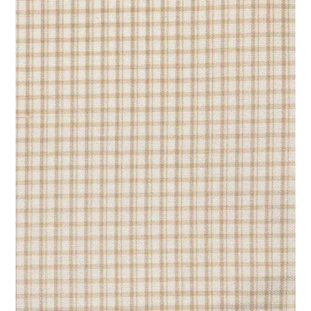 Sample - The House of Scalamandré Astor Check Fabric, Straw For Sale