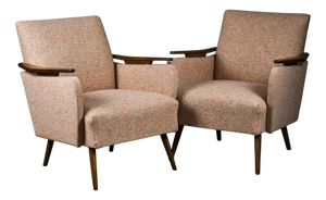 Set of Mid-Century Modern Danish Lounge Chairs, 1950s