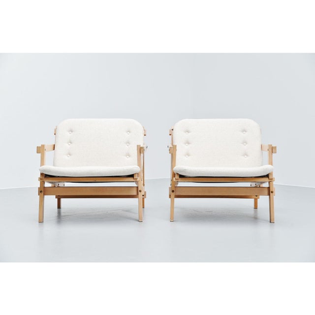 1960s Set of Cleon Lounge Chairs attributed to Martin Visser for T Spectrum, 1964 For Sale - Image 5 of 9
