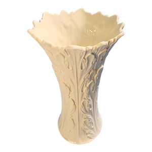 Vintage Lenox Woodland Porcelain Vase Designed With Sculpted Acanthus Leaves