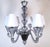 1990s 1990s Blue-Gray Murano Glass Mid Century Modern Chandelier For Sale - Image 5 of 12