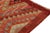 1950s Vintage Tribal Kilim Runner in Red With Orange and Green Geometric Patterns For Sale - Image 5 of 8