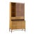 Paul McCobb Connoisseur Collection Mid Century Bleached Mahogany and Cane Secretary Bar Cabinet For Sale