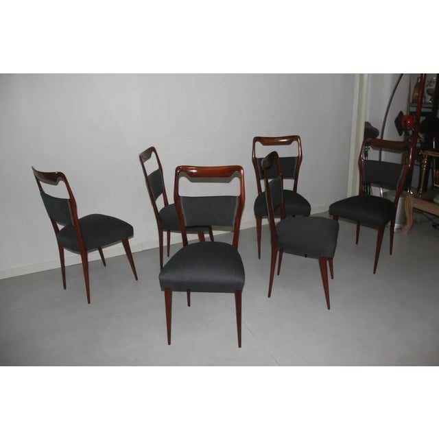 Mid-Century Italian Chairs, 1950s, Set of 6 For Sale - Image 10 of 12