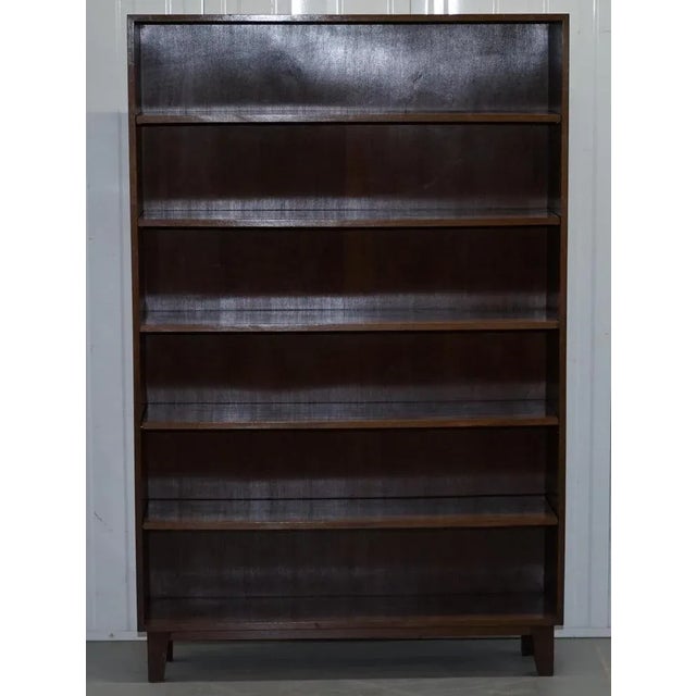 Mid-Century Modern Pattern Ring Oberflaf Treatment Bookcase For Sale - Image 3 of 18