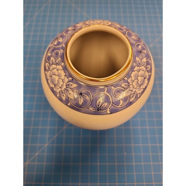 Vintage Tiffany & Co Floral Design Porcelain Japan Vase For Sale In Dallas - Image 6 of 6