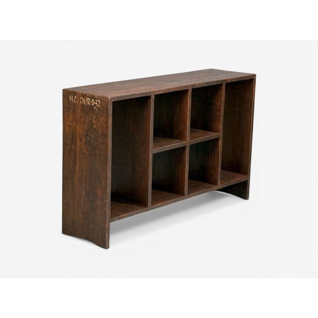1960s Pierre Jeanneret, 6-Hole File Racks or Bookcases, Teak, Chandigarh, 1960s For Sale - Image 5 of 12