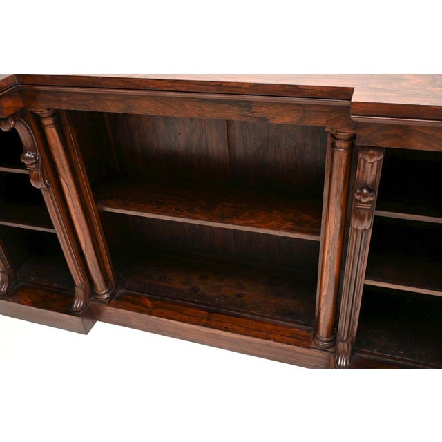 Wood Antique William IV Open Bookcase, 1840 For Sale - Image 7 of 11