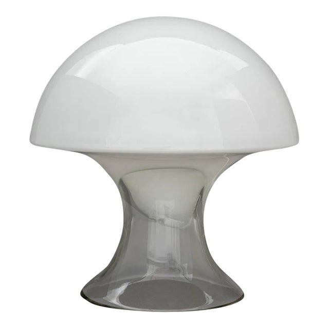 Mid 20th Century Gino Vistosi Murano Glass Mushroom Table Lamp (14") For Sale