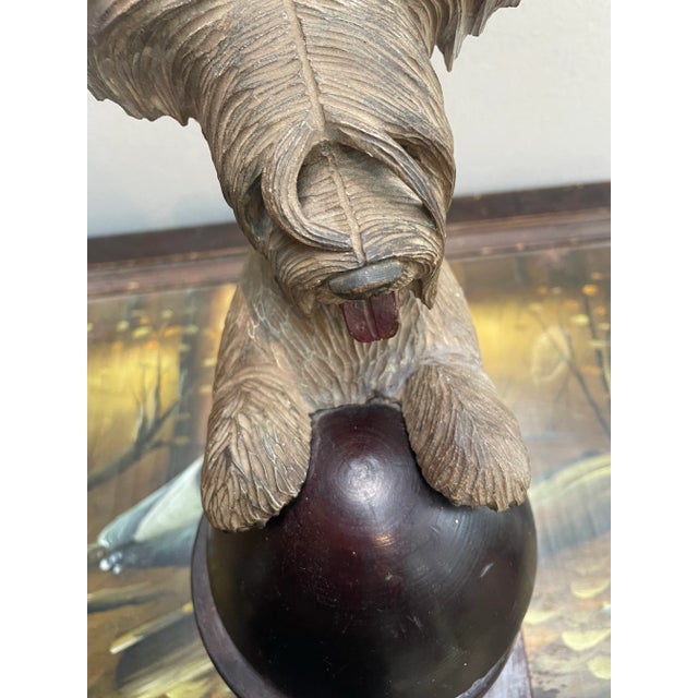 1920s Black Forest Carved Terrier Box For Sale - Image 5 of 9