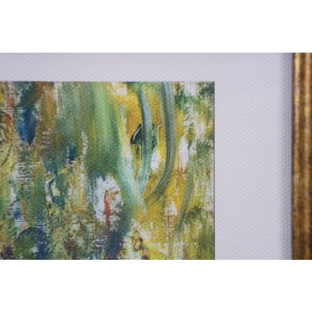 Monet Vintage Weeping Willow Tree Framed Print After Claude Monet 25" For Sale - Image 4 of 12