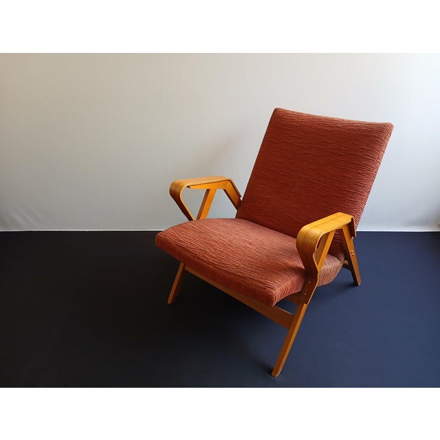 Beech Lounge Chair by Frantisek Jiràk for Tatra Nabytok, Former Czechoslovakia, 1950s For Sale - Image 14 of 17