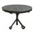 Vintage Custom Glass Top Metal Sculpture Table For Sale